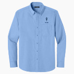 RICHMOND HIGH SCHOOL BLUE DEVILS <span class="pdp-name-mascot">RICHMOND BLUE DEVILS</span> Port Authority Long Sleeve Nailhead Easy Care Shirt Front Thumbnail