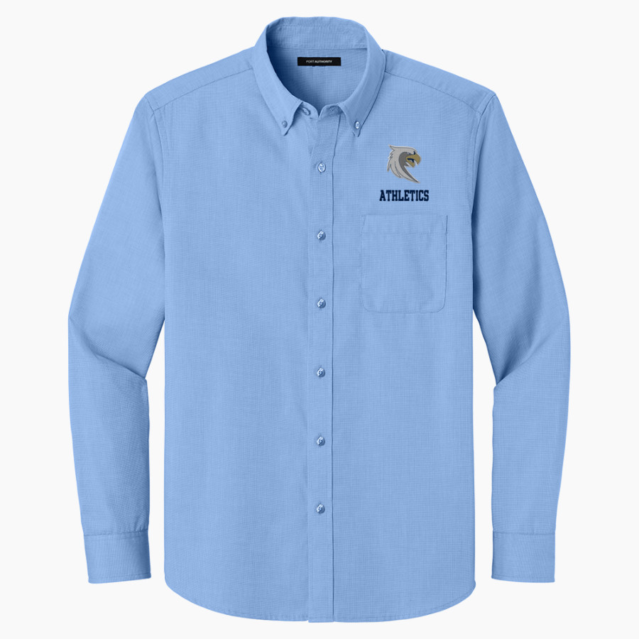Toccoa Falls EAGLES <span class="pdp-name-mascot">TOCCOA FALLS COLLEGE EAGLES</span> Port Authority Long Sleeve Nailhead Easy Care Shirt