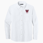 WILLISTON HIGH SCHOOL RED DEVILS Port Authority Long Sleeve Nailhead Easy Care Shirt Front Thumbnail