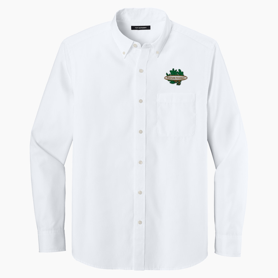 Fortune Academy Mighty Oaks online store Port Authority Long Sleeve Nailhead Easy Care Shirt