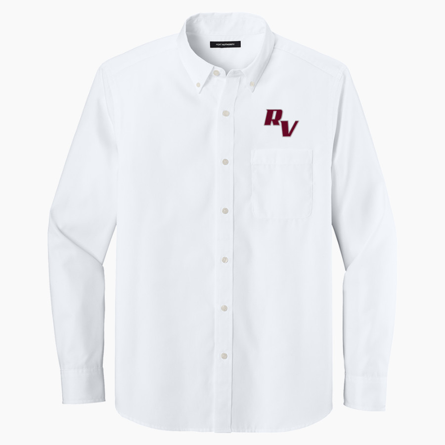 RIO VISTA HIGH SCHOOL RAMS <span class="pdp-name-mascot">RIO VISTA RAMS</span> Port Authority Long Sleeve Nailhead Easy Care Shirt