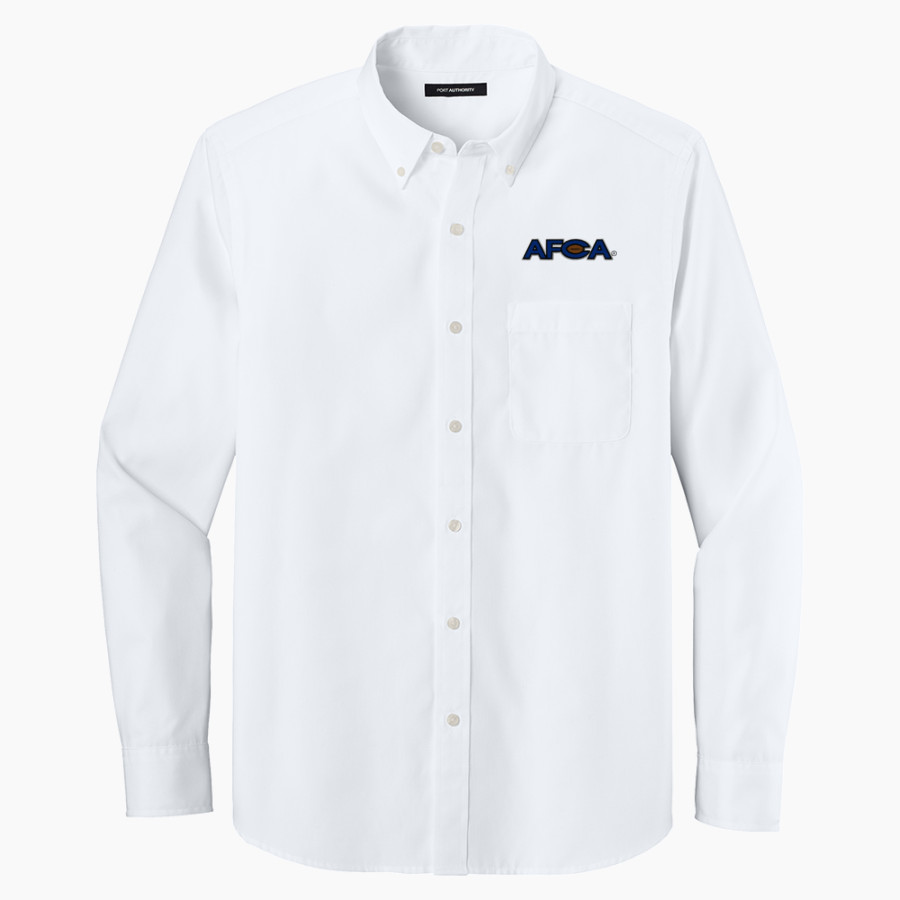 AFCA Port Authority Long Sleeve Nailhead Easy Care Shirt
