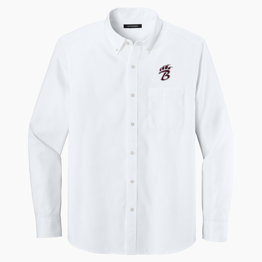 LONG BEACH HIGH SCHOOL BEARCATS <span class="pdp-name-mascot">LONG BEACH BEARCATS</span> Port Authority Long Sleeve Nailhead Easy Care Shirt