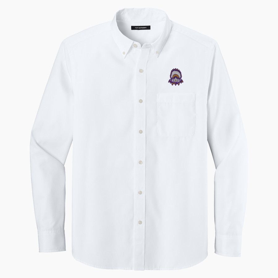 Scottsburg SMS <span class="pdp-name-mascot">Scottsburg SMS</span> Port Authority Long Sleeve Nailhead Easy Care Shirt