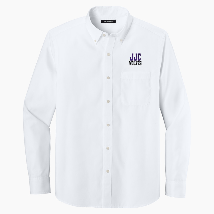 JJC Wolves <span class="pdp-name-mascot">JJC Wolves</span> Port Authority Long Sleeve Nailhead Easy Care Shirt