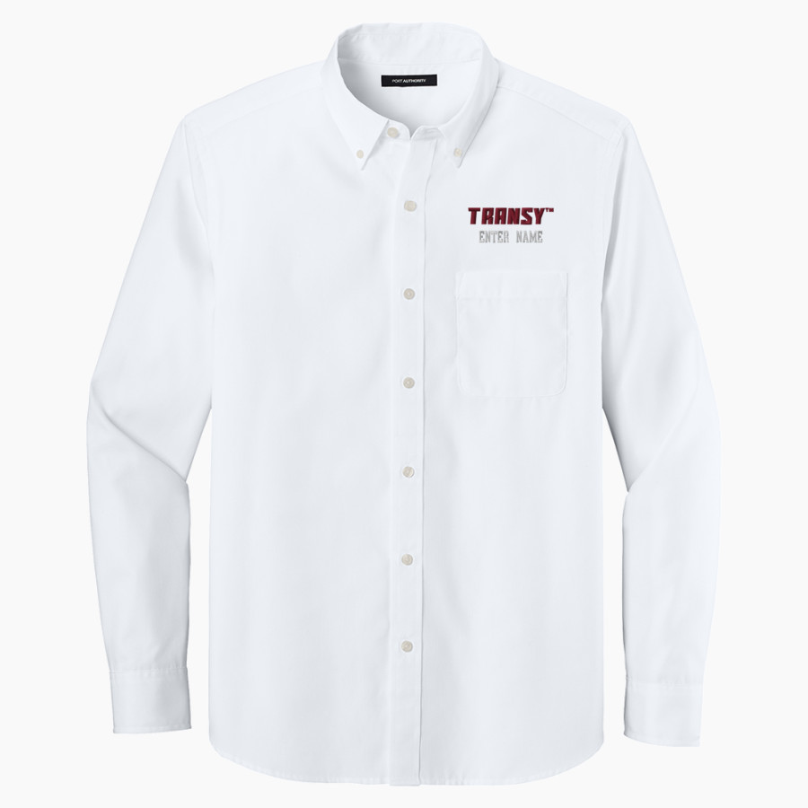 Transylvania University Official Store of the Pioneers <span class="pdp-name-mascot">Transylvania Pioneers</span> Port Authority Long Sleeve Nailhead Easy Care Shirt