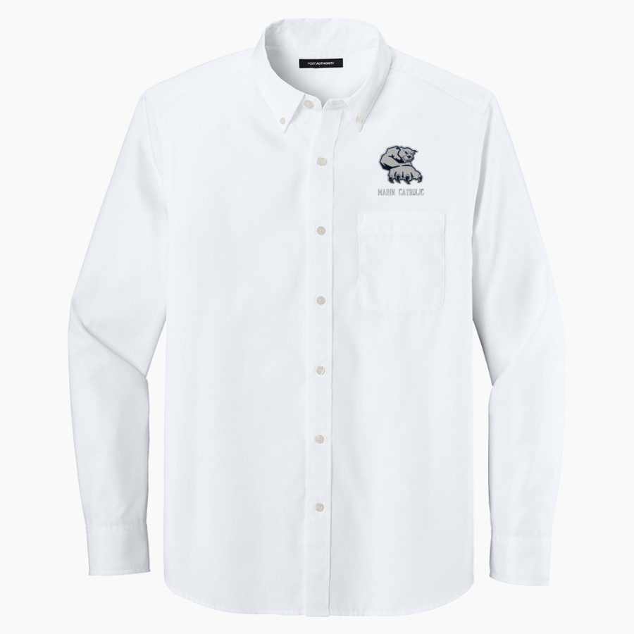 Marin Catholic Wildcats <span class="pdp-name-mascot">Marin Catholic Wildcats</span> Port Authority Long Sleeve Nailhead Easy Care Shirt