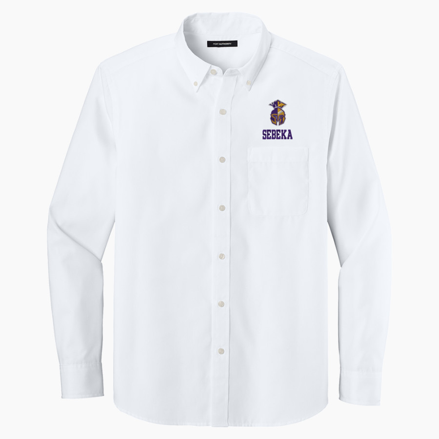 SEBEKA HIGH SCHOOL Trojans Online Store Port Authority Long Sleeve Nailhead Easy Care Shirt