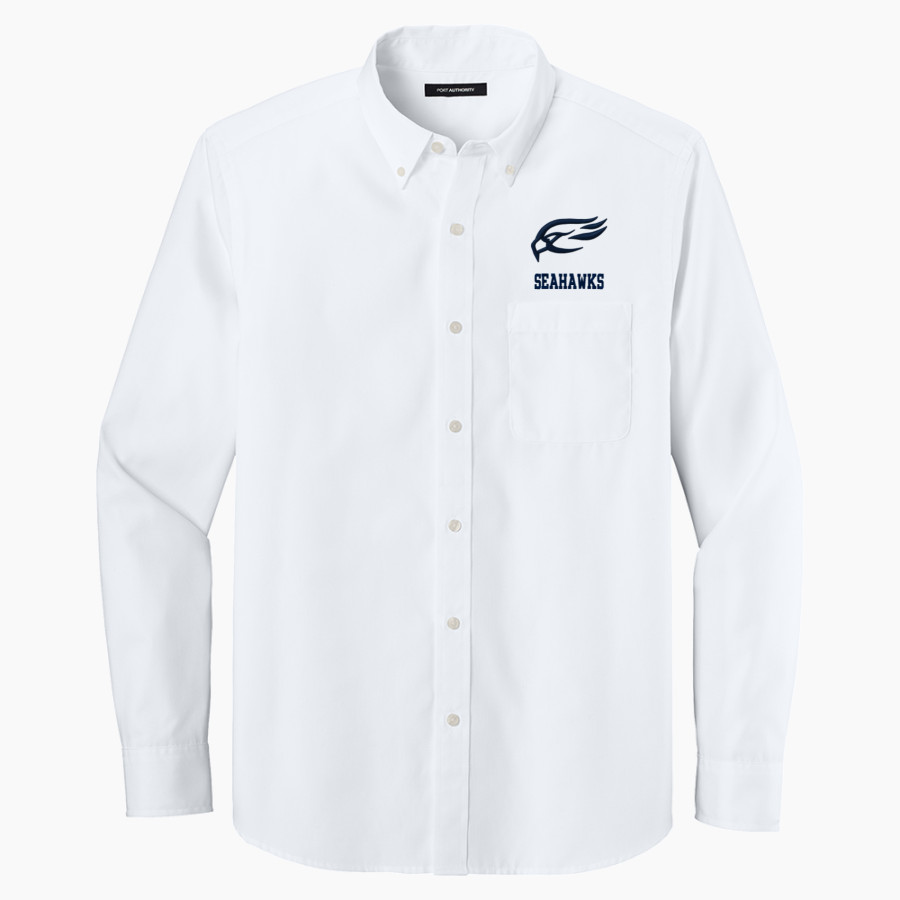 Cape Cod Academy Seahawks Port Authority Long Sleeve Nailhead Easy Care Shirt