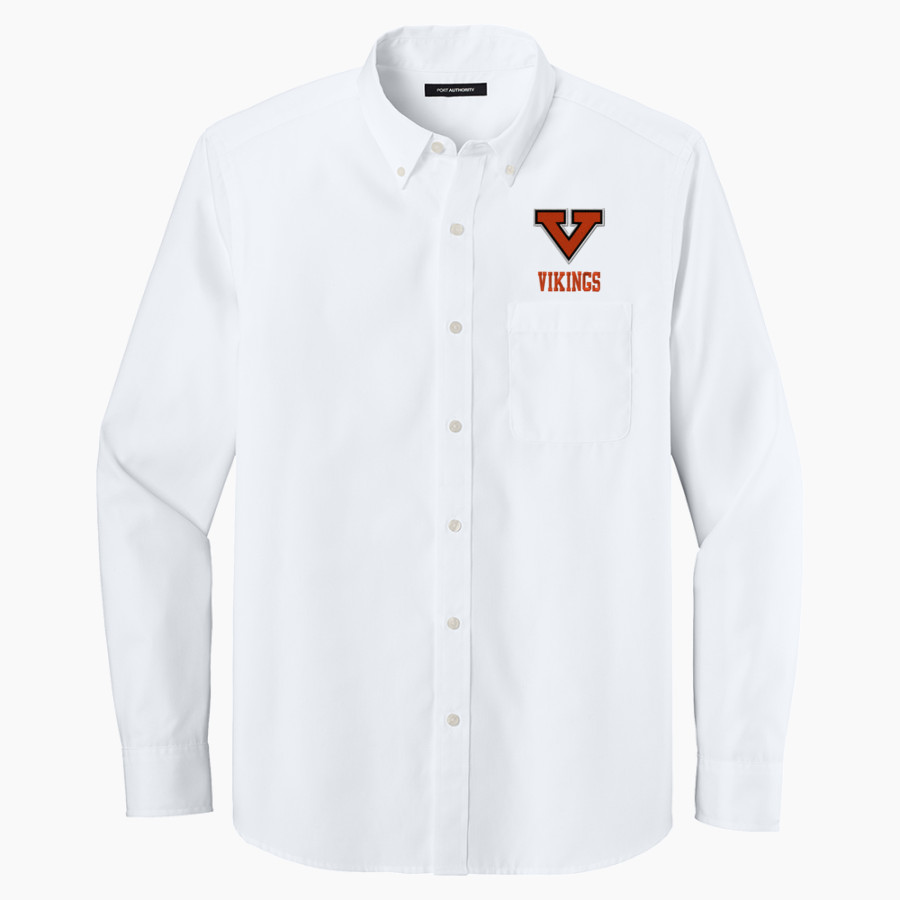 Frost Vikings <span class="pdp-name-mascot">Frost Vikings</span> Port Authority Long Sleeve Nailhead Easy Care Shirt