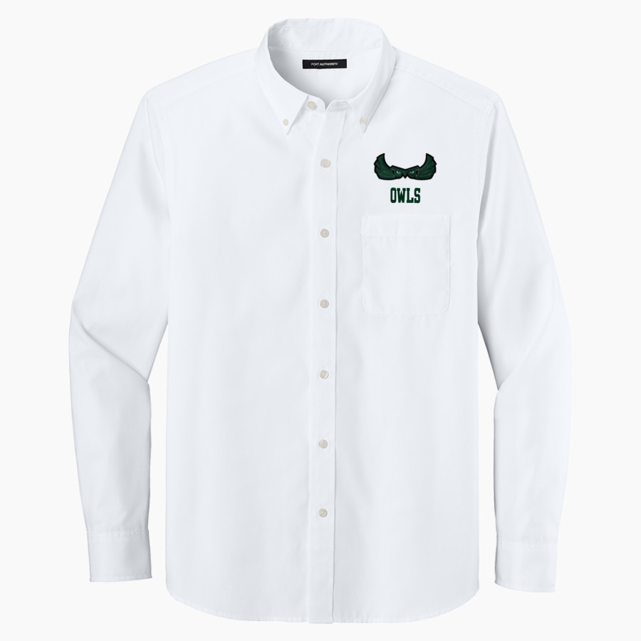 Mid-Pacific Owls <span class="pdp-name-mascot">Mid-Pacific Owls</span> Port Authority Long Sleeve Nailhead Easy Care Shirt