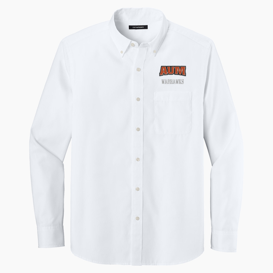 AUM Warhawks Port Authority Long Sleeve Nailhead Easy Care Shirt