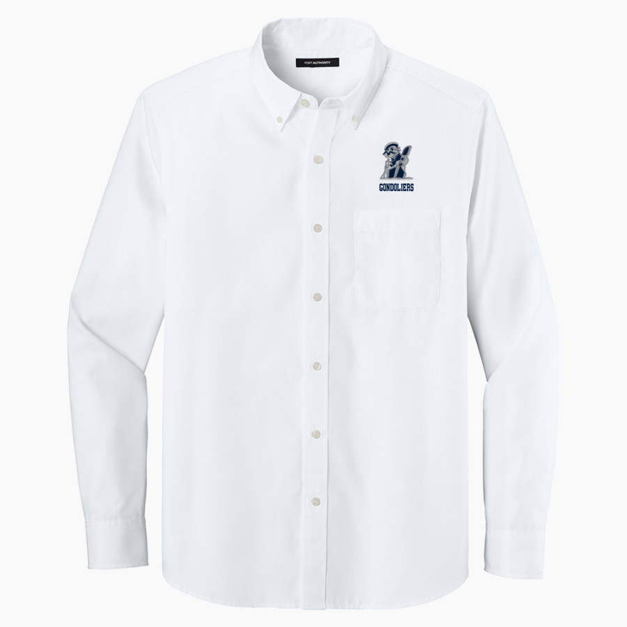 VENICE HIGH SCHOOL GONDOLIERS <span class="pdp-name-mascot">VENICE GONDOLIERS</span> Port Authority Long Sleeve Nailhead Easy Care Shirt