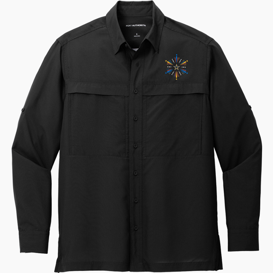 Dominican Stars <span class="pdp-name-mascot">Dominican University Stars</span> Port Authority Men's UV Daybreak Long-Sleeve Shirt