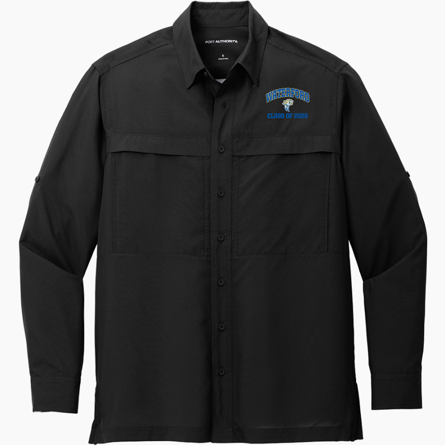 WATERFORD HIGH SCHOOL WILDCATS <span class="pdp-name-mascot">WATERFORD WILDCATS</span> Port Authority Men's UV Daybreak Long-Sleeve Shirt