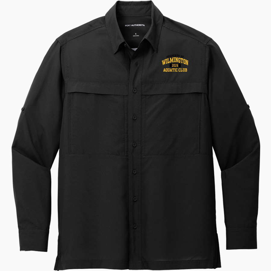 Wilmington Aquatic Club Sea Tigers <span class="pdp-name-mascot">Wilmington Aquatic Club Sea Tigers</span> Port Authority Men's UV Daybreak Long-Sleeve Shirt