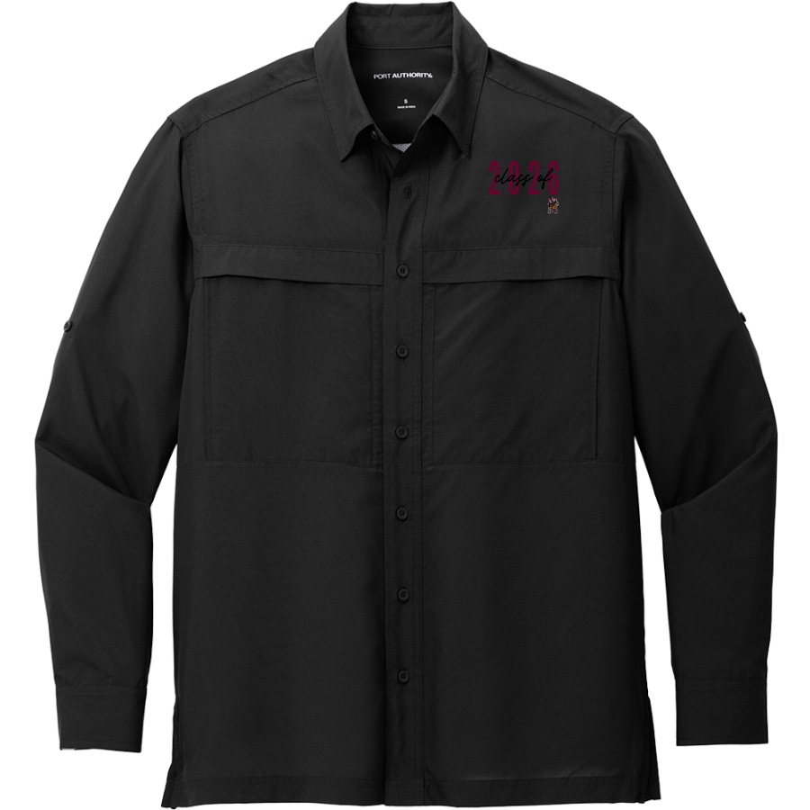 Nikolaevsk Warriors <span class="pdp-name-mascot">Nikolaevsk School Warriors</span> Port Authority Men's UV Daybreak Long-Sleeve Shirt