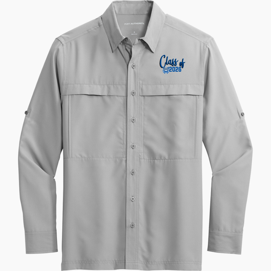 WELCH HIGH SCHOOL WILDCATS Port Authority Men's UV Daybreak Long-Sleeve Shirt