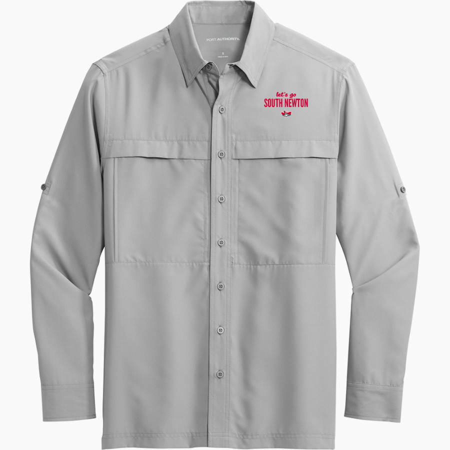 South Newton Rebels <span class="pdp-name-mascot">South Newton Rebels</span> Port Authority Men's UV Daybreak Long-Sleeve Shirt
