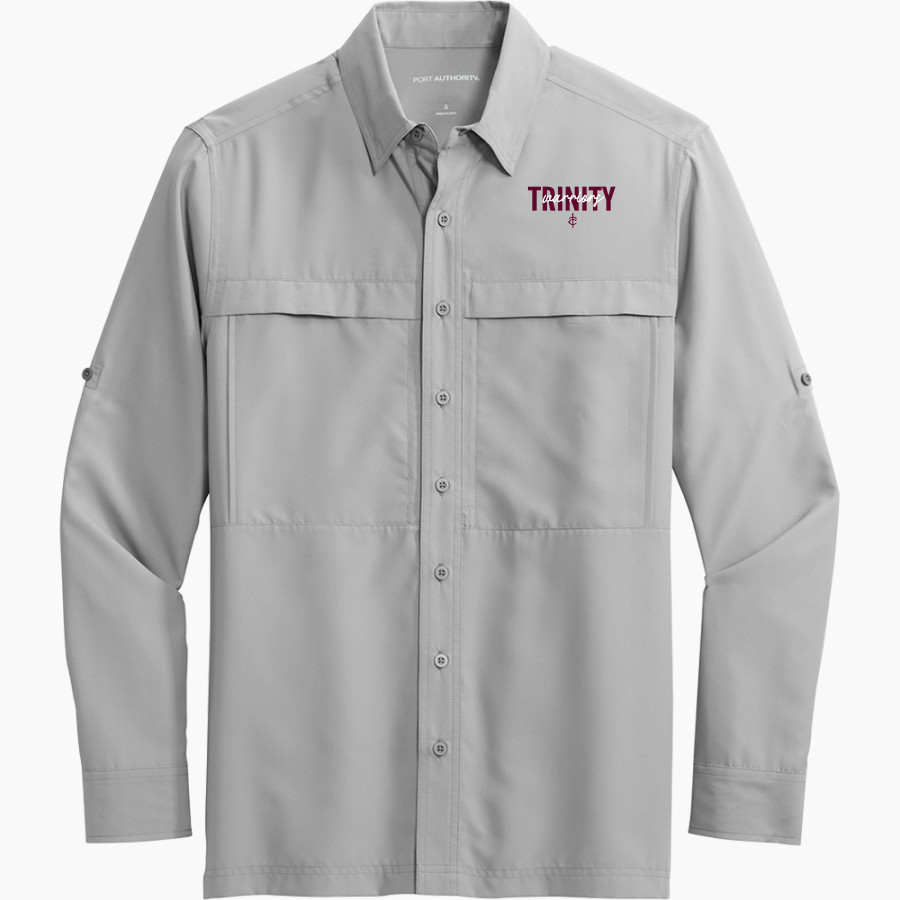 Trinity Warriors <span class="pdp-name-mascot">Trinity Christian Warriors</span> Port Authority Men's UV Daybreak Long-Sleeve Shirt