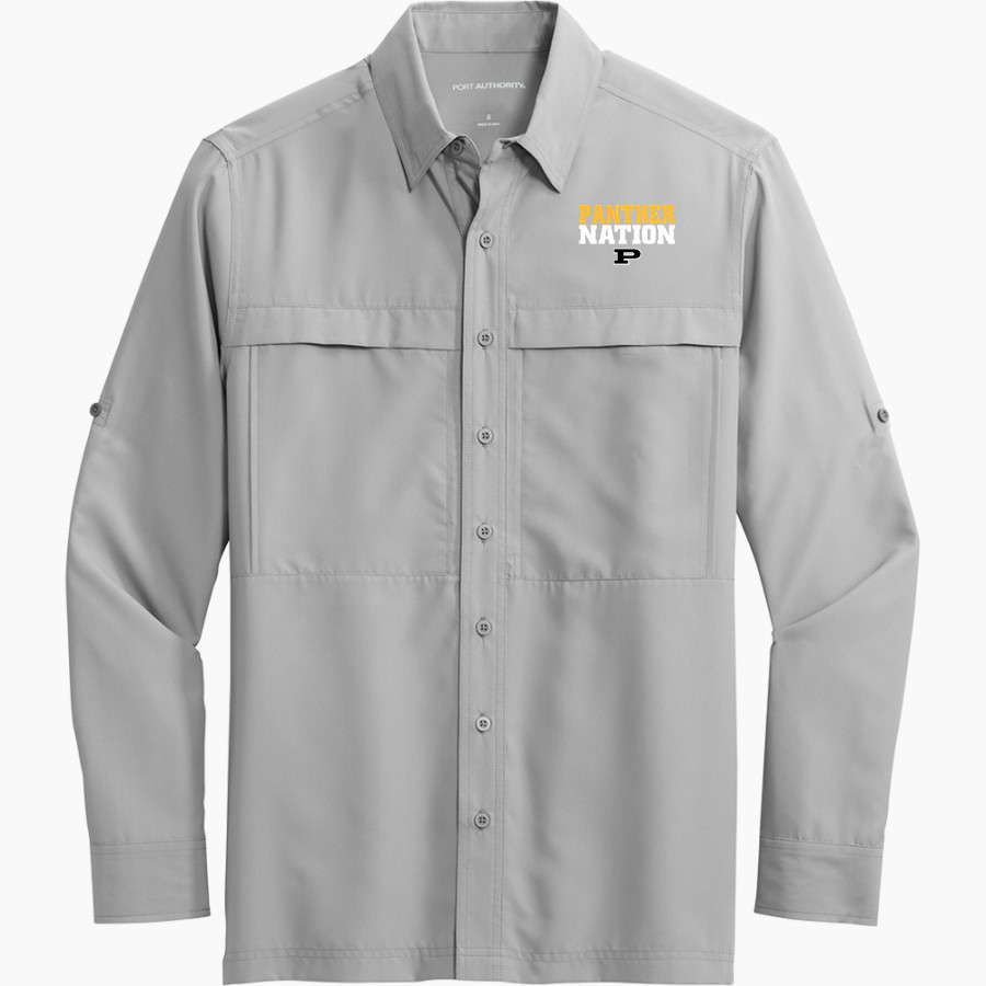 PERRY HIGH SCHOOL PANTHERS <span class="pdp-name-mascot">PERRY PANTHERS</span> Port Authority Men's UV Daybreak Long-Sleeve Shirt