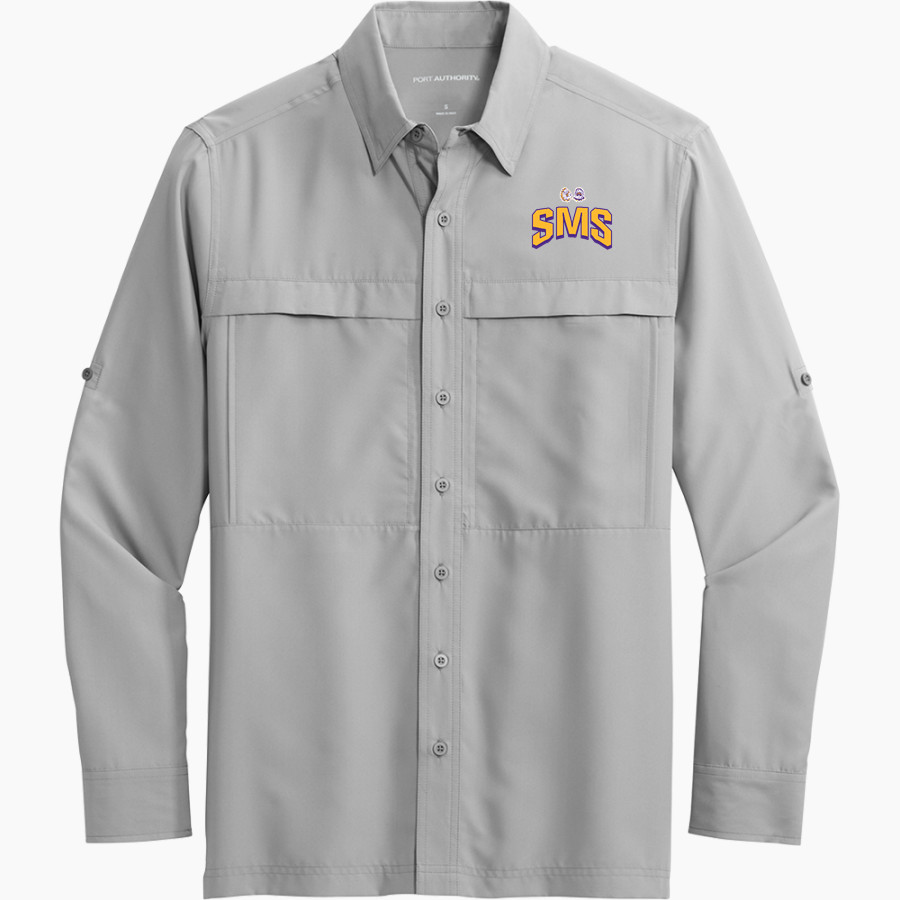 Scottsburg SMS <span class="pdp-name-mascot">Scottsburg SMS</span> Port Authority Men's UV Daybreak Long-Sleeve Shirt