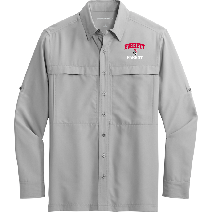 Everett Trojan <span class="pdp-name-mascot">Everett Trojans</span> Port Authority Men's UV Daybreak Long-Sleeve Shirt