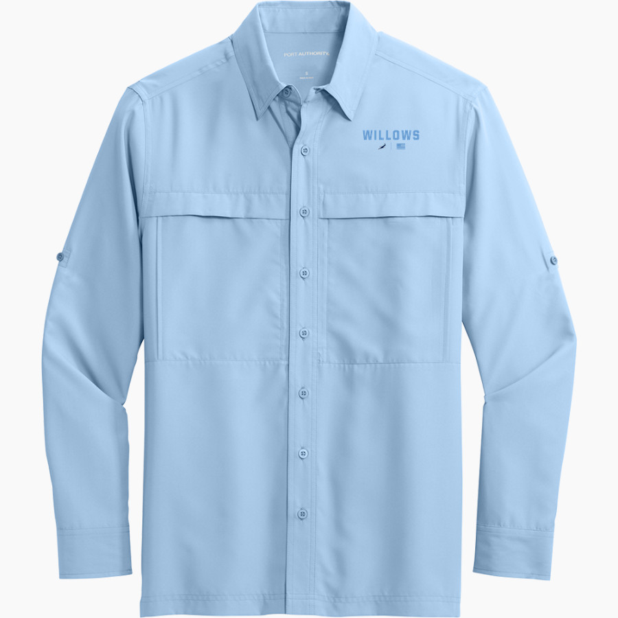 WILLOWS ACADEMY Eagles <span class="pdp-name-mascot">Willows Eagles</span> Port Authority Men's UV Daybreak Long-Sleeve Shirt