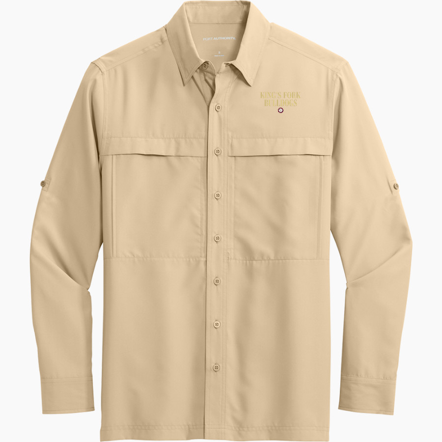 KING'S FORK HIGH SCHOOL BULLDOGS <span class="pdp-name-mascot">KINGS FORK BULLDOGS</span> Port Authority Men's UV Daybreak Long-Sleeve Shirt