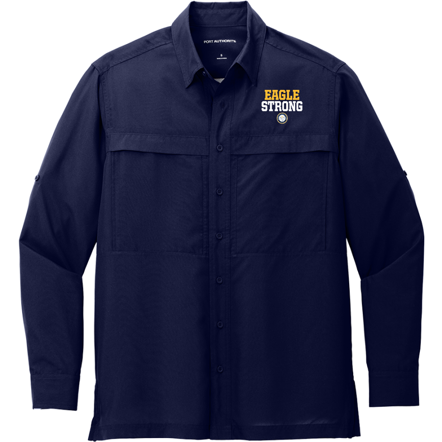 Brooklane Baptist Eagles <span class="pdp-name-mascot">Brooklane Baptist Eagles</span> Port Authority Men's UV Daybreak Long-Sleeve Shirt
