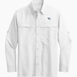 Breck Mustangs Port Authority Men's UV Daybreak Long-Sleeve Shirt Front Thumbnail