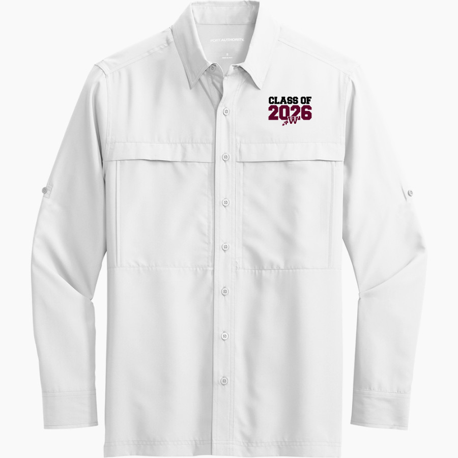 WEST HIGH SCHOOL WAHAWKS <span class="pdp-name-mascot">WEST WAHAWKS</span> Port Authority Men's UV Daybreak Long-Sleeve Shirt