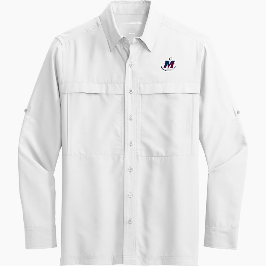 Maritime Privateers <span class="pdp-name-mascot">SUNY Maritime Privateers</span> Port Authority Men's UV Daybreak Long-Sleeve Shirt