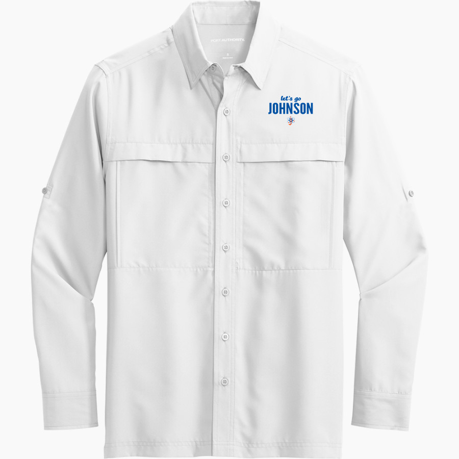 Johnson Atom Smashers <span class="pdp-name-mascot">Sol C. Johnson Atom Smashers</span> Port Authority Men's UV Daybreak Long-Sleeve Shirt