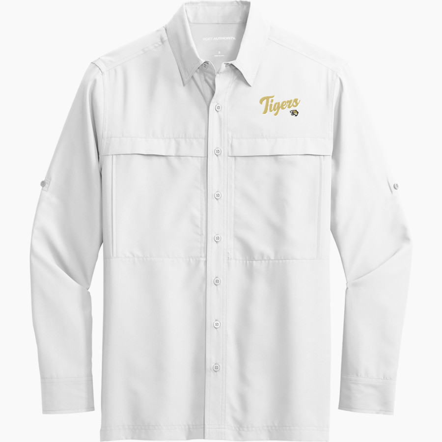 IRVING HIGH SCHOOL TIGERS <span class="pdp-name-mascot">IRVING TIGERS</span> Port Authority Men's UV Daybreak Long-Sleeve Shirt
