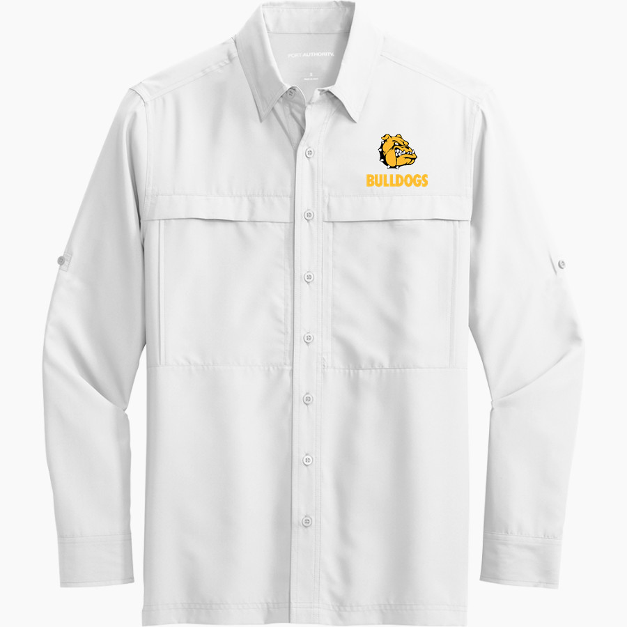 RICHARDS HIGH SCHOOL BULLDOGS <span class="pdp-name-mascot">RICHARDS HIGH SCHOOL BULLDOGS</span> Port Authority Men's UV Daybreak Long-Sleeve Shirt
