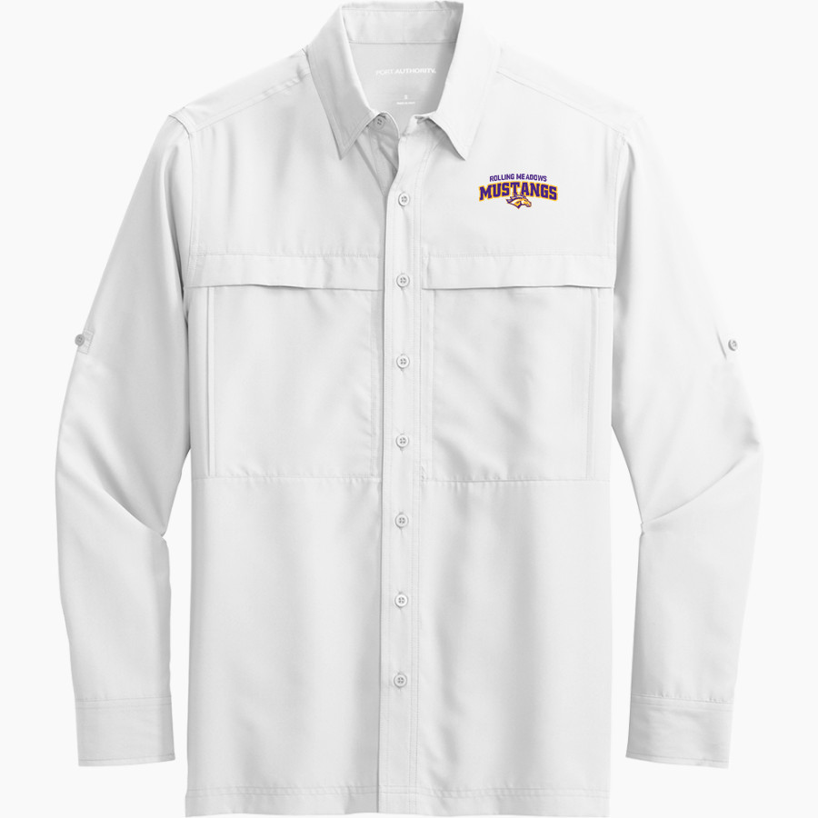 Rolling Meadows Mustangs <span class="pdp-name-mascot">Rolling Meadows High School Mustangs</span> Port Authority Men's UV Daybreak Long-Sleeve Shirt