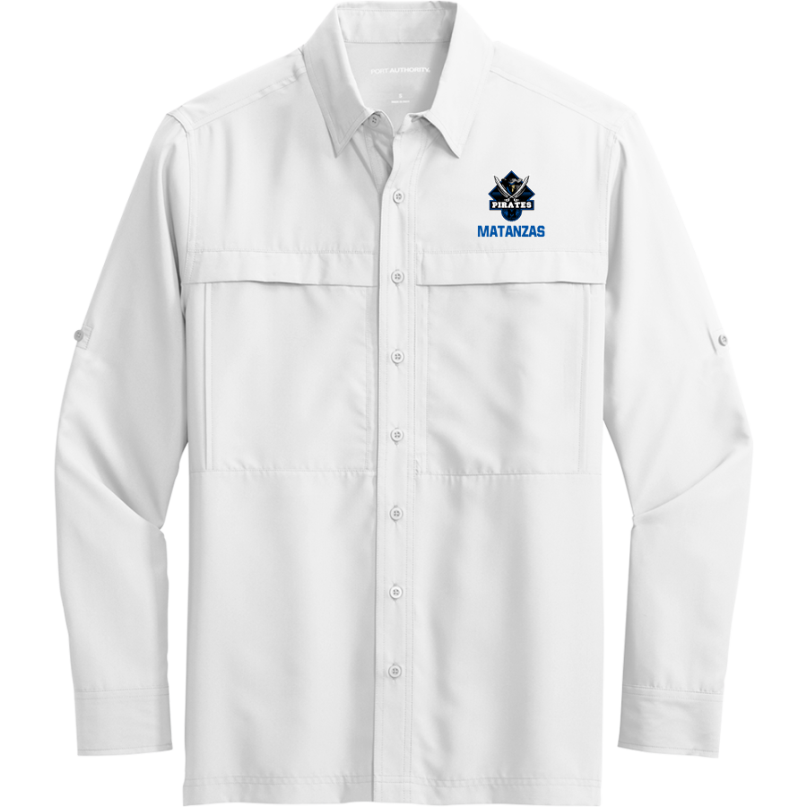 MATANZAS HIGH SCHOOL PIRATES <span class="pdp-name-mascot">MATANZAS PIRATES</span> Port Authority Men's UV Daybreak Long-Sleeve Shirt