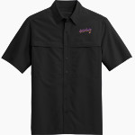 BELLBROOK GOLDEN EAGLES The Official Online Store <span class="pdp-name-mascot">BELLBROOK GOLDEN EAGLES</span> Port Authority Men's UV Daybreak Short-Sleeve Shirt Front Thumbnail