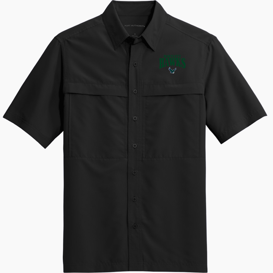 BARTLETT HIGH SCHOOL HAWKS <span class="pdp-name-mascot">BARTLETT HAWKS</span> Port Authority Men's UV Daybreak Short-Sleeve Shirt