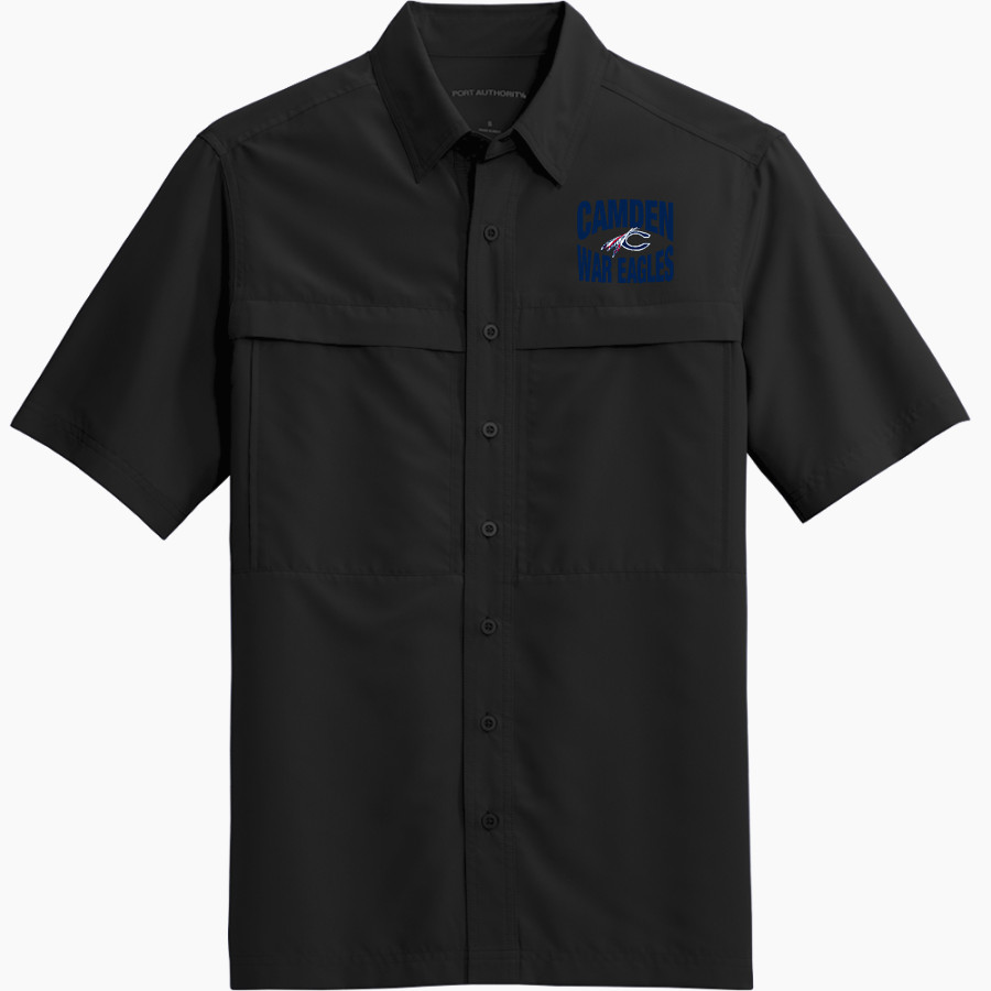 Camden War Eagles <span class="pdp-name-mascot">Camden Eagles</span> Port Authority Men's UV Daybreak Short-Sleeve Shirt