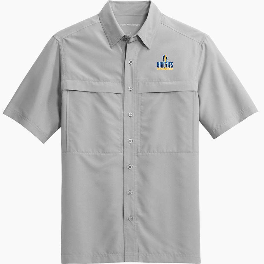 The Pine School Official Online Store Port Authority Men's UV Daybreak Short-Sleeve Shirt