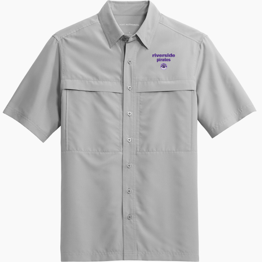 Riverside Pirates <span class="pdp-name-mascot">Riverside Pirates</span> Port Authority Men's UV Daybreak Short-Sleeve Shirt