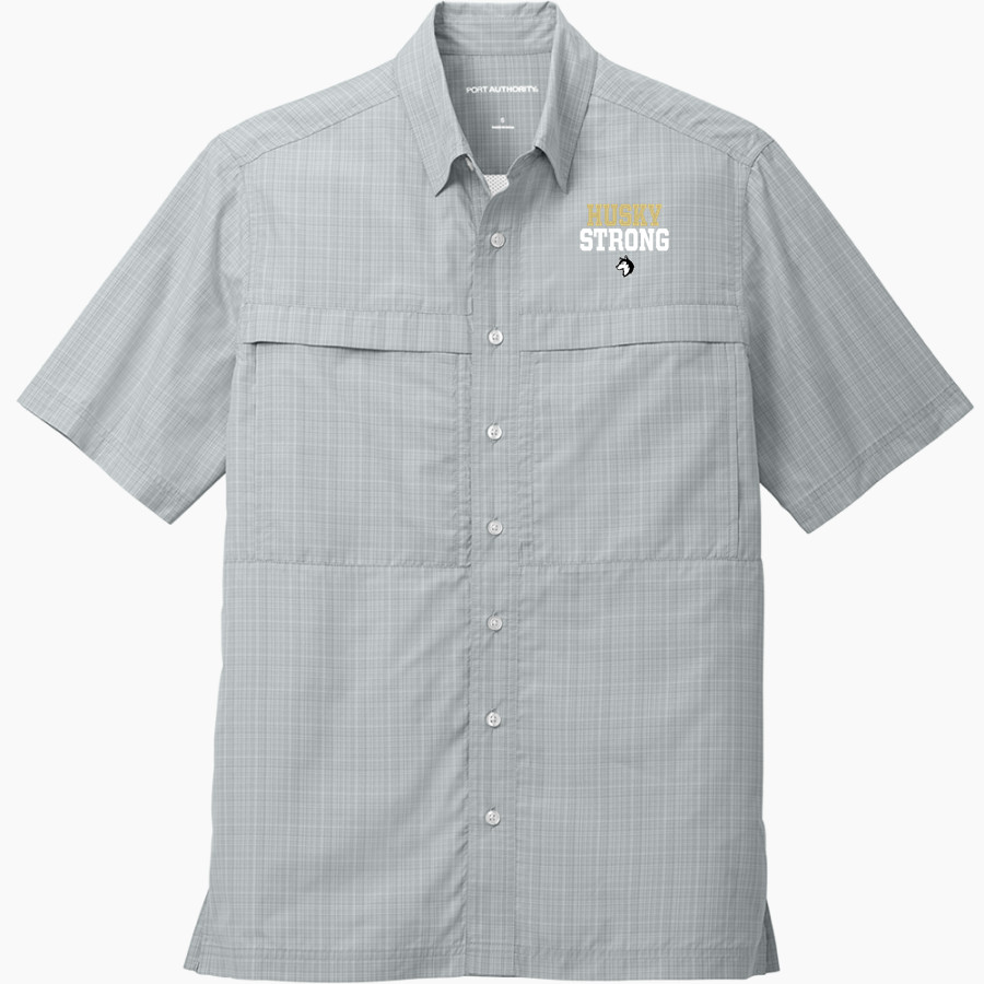 BATTLE MOUNTAIN HIGH SCHOOL HUSKIES <span class="pdp-name-mascot">BATTLE MOUNTAIN HUSKIES</span> Port Authority Men's UV Daybreak Short-Sleeve Shirt