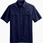 Merrill Mustangs Port Authority Men's UV Daybreak Short-Sleeve Shirt Front Thumbnail