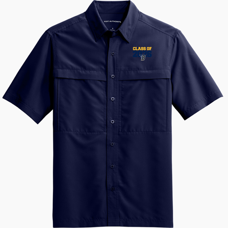 BELLEVILLE HIGH SCHOOL WILDCATS <span class="pdp-name-mascot">BELLEVILLE WILDCATS</span> Port Authority Men's UV Daybreak Short-Sleeve Shirt