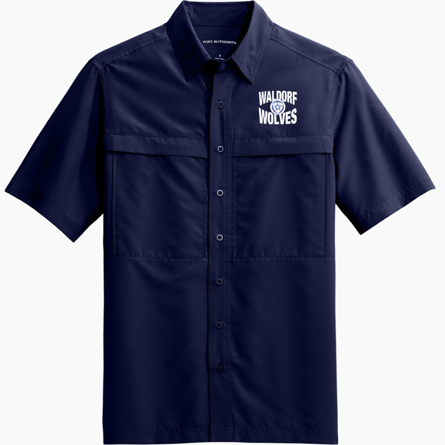 Waldorf Stars <span class="pdp-name-mascot">The Waldorf School of Garden City Stars</span> Port Authority Men's UV Daybreak Short-Sleeve Shirt