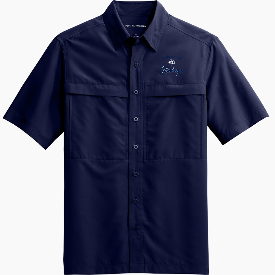 Grand Traverse Academy Mustangs <span class="pdp-name-mascot">Grand Traverse Academy Mustangs</span> Port Authority Men's UV Daybreak Short-Sleeve Shirt