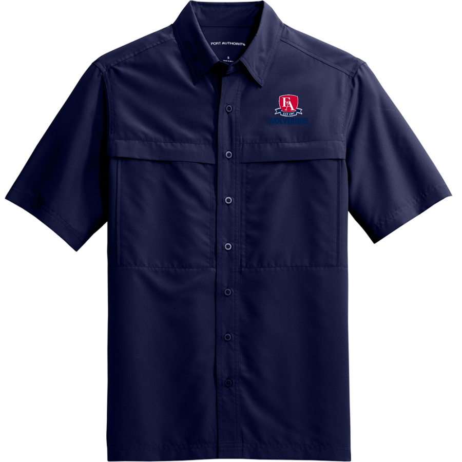 Frontier Academy Wolverines <span class="pdp-name-mascot">Frontier Academy Wolverines</span> Port Authority Men's UV Daybreak Short-Sleeve Shirt