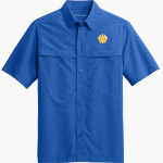 WADENA DEER CREEK HIGH SCHOOL WOLVERINES Port Authority Men's UV Daybreak Short-Sleeve Shirt Front Thumbnail